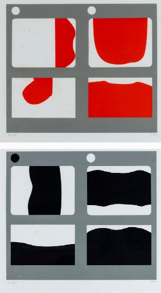 Alberto Burri : Lettera C - Lettera E  - Asta Prints & Multiples - Associazione Nazionale - Case d'Asta italiane