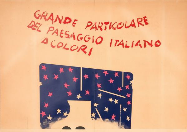 MARIO SCHIFANO : Grande particolare del paesaggio italiano a colori  - Asta Prints & Multiples - Associazione Nazionale - Case d'Asta italiane