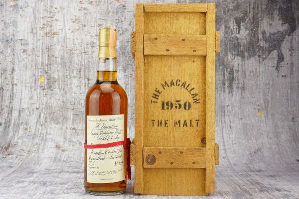 Macallan Red Ribbon 1950  - Asta September Spirits - Whisky, Whiskey e Bourbon da Collezione - Associazione Nazionale - Case d'Asta italiane
