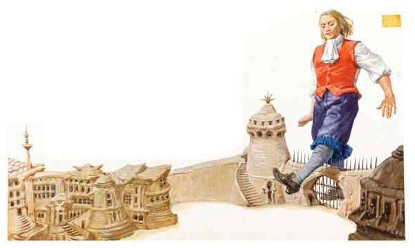 Libico Maraja : I viaggi di Gulliver  - Asta Fairy Tales / Illustrazioni Originali - Associazione Nazionale - Case d'Asta italiane