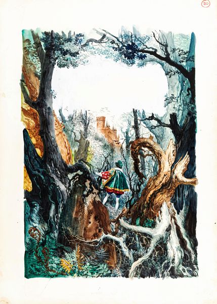 Ferri (Rino Ferrari) : La bella addormentata nel bosco  - Asta Fairy Tales / Illustrazioni Originali - Associazione Nazionale - Case d'Asta italiane