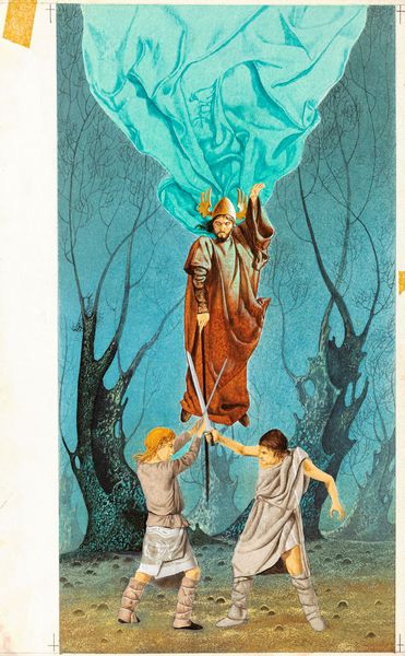 Federico Santin : Leggende germaniche  - Asta Fairy Tales / Illustrazioni Originali - Associazione Nazionale - Case d'Asta italiane