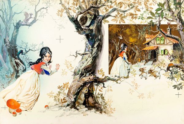 Pikka (Piero Cattaneo) : Biancaneve  - Asta Fairy Tales / Illustrazioni Originali - Associazione Nazionale - Case d'Asta italiane