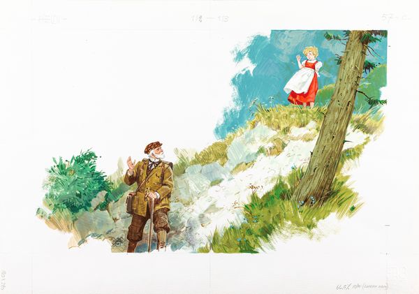 Libico Maraja : Heidi  - Asta Fairy Tales / Illustrazioni Originali - Associazione Nazionale - Case d'Asta italiane