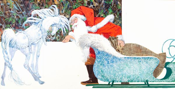 Libico Maraja : Balzaneve cavallino di Natale  - Asta Fairy Tales / Illustrazioni Originali - Associazione Nazionale - Case d'Asta italiane