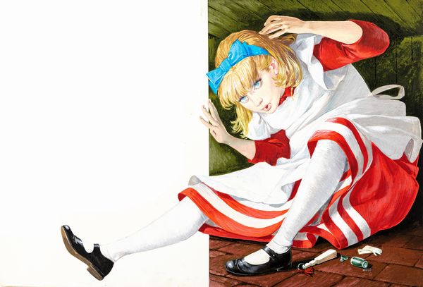 Libico Maraja : Alice nel Paese delle Meraviglie  - Asta Fairy Tales / Illustrazioni Originali - Associazione Nazionale - Case d'Asta italiane