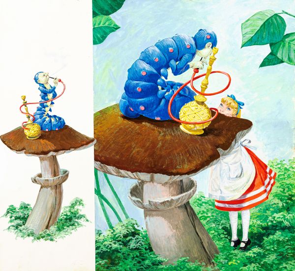 Libico Maraja : Alice nel Paese delle Meraviglie  - Asta Fairy Tales / Illustrazioni Originali - Associazione Nazionale - Case d'Asta italiane