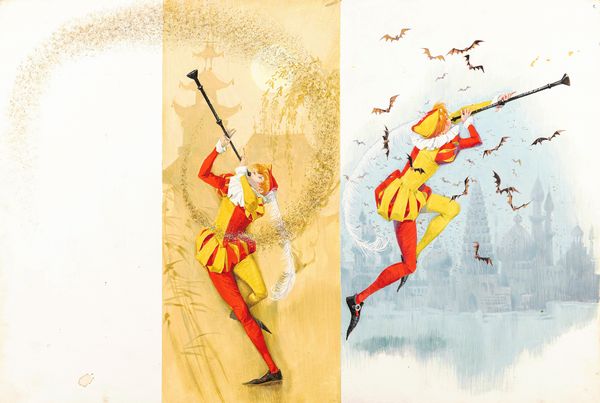 Libico Maraja : Il piffero magico  - Asta Fairy Tales / Illustrazioni Originali - Associazione Nazionale - Case d'Asta italiane