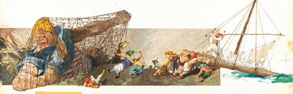 Libico Maraja : Sinbad il marinaio  - Asta Fairy Tales / Illustrazioni Originali - Associazione Nazionale - Case d'Asta italiane