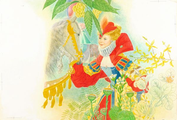 Ugo Fontana : La piccola guardiana d'oche  - Asta Fairy Tales / Illustrazioni Originali - Associazione Nazionale - Case d'Asta italiane