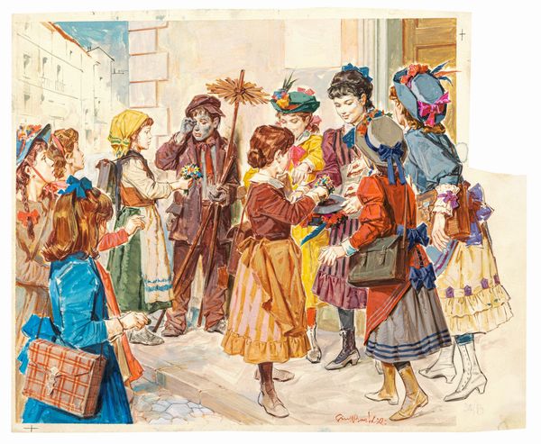 Giuseppe Bartoli : Cuore  - Asta Fairy Tales / Illustrazioni Originali - Associazione Nazionale - Case d'Asta italiane