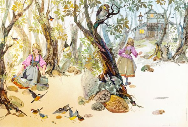 Pikka (Piero Cattaneo) : La casa nella foresta  - Asta Fairy Tales / Illustrazioni Originali - Associazione Nazionale - Case d'Asta italiane