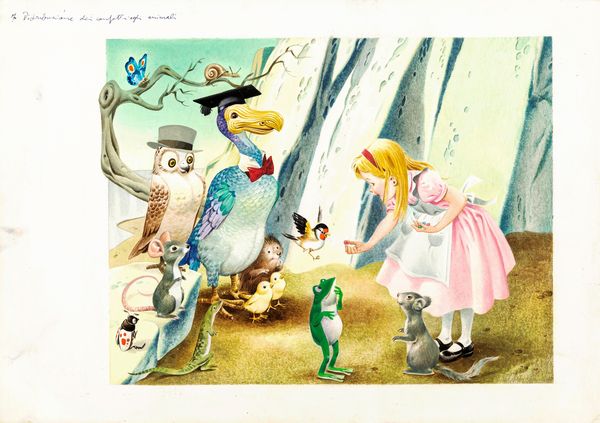 Tony Wolf (Antonio Lupatelli) : Alice nel Paese delle Meraviglie  - Asta Fairy Tales / Illustrazioni Originali - Associazione Nazionale - Case d'Asta italiane