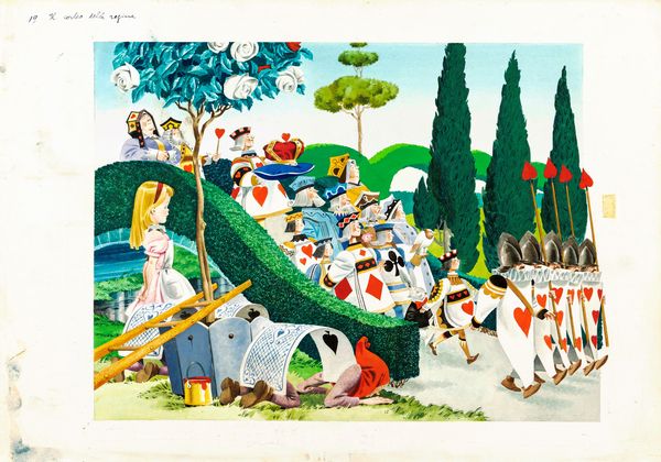 Tony Wolf (Antonio Lupatelli) : Alice nel Paese delle Meraviglie  - Asta Fairy Tales / Illustrazioni Originali - Associazione Nazionale - Case d'Asta italiane