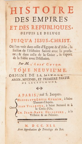 Otto volumi scompleti del 700 francese  - Asta Libri Antichi e Stampe - Associazione Nazionale - Case d'Asta italiane