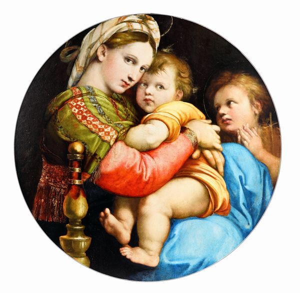 Riproduzione U.T.E.T de La Madonna della Seggiola di Raffaello Sanzio  - Asta Libri Antichi e Stampe - Associazione Nazionale - Case d'Asta italiane