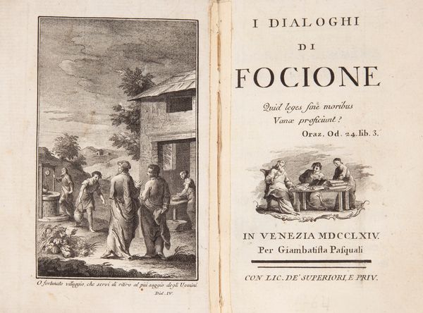 Gabriel Bonnot De Mably - I dialoghi di Focione  - Asta Libri Antichi e Stampe - Associazione Nazionale - Case d'Asta italiane
