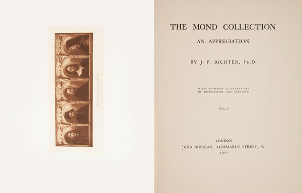 J. P. Richter - The Mond collection. An appreciation  - Asta Libri Antichi e Stampe - Associazione Nazionale - Case d'Asta italiane