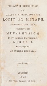 Cinque volumetti del'800  - Asta Libri Antichi e Stampe - Associazione Nazionale - Case d'Asta italiane