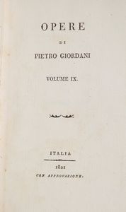 Nove opere dell'800 stampate in Italia  - Asta Libri Antichi e Stampe - Associazione Nazionale - Case d'Asta italiane