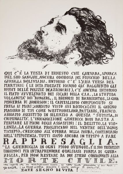 Bruno Caruso : Ernesto Che Guevara  - Asta Arte Moderna e Contemporanea - Associazione Nazionale - Case d'Asta italiane