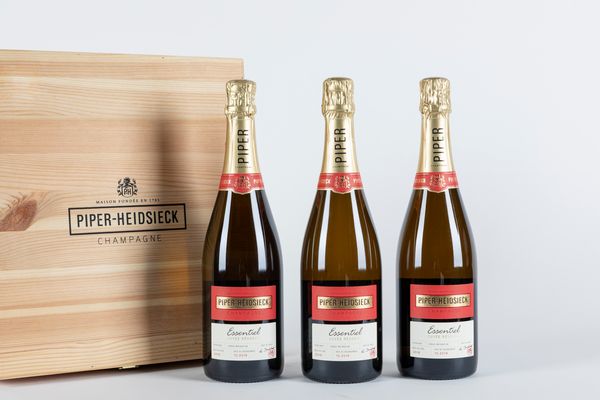 FRANCIA : Piper-Heidsieck Essentiel Cuvee Extra Brut (3 BT)  - Asta Vini e Distillati - Associazione Nazionale - Case d'Asta italiane