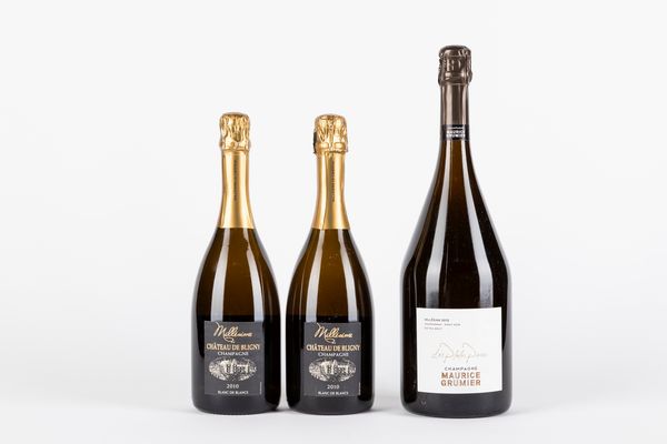 FRANCIA : Cheateau de Bligny e Maurice Grumier Champagne (2 BT, 1 MG)  - Asta Vini e Distillati - Associazione Nazionale - Case d'Asta italiane