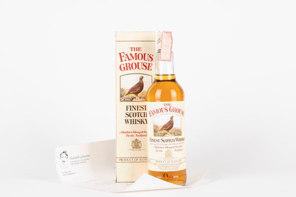 Scozia : Famous Grouse con Lettera di Edoardo Giaccone  - Asta Vini e Distillati - Associazione Nazionale - Case d'Asta italiane