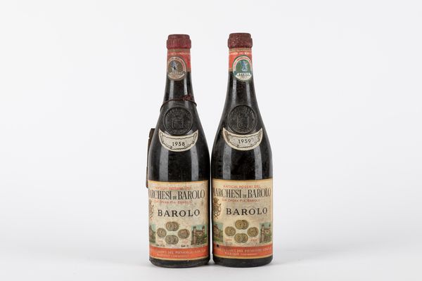 Piemonte : BaroloMarchesi di Barolo 1958-1959 (2 BT)  - Asta Vini e Distillati - Associazione Nazionale - Case d'Asta italiane