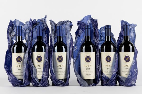 Toscana : Sassicaia (6 BT)  - Asta Vini e Distillati - Associazione Nazionale - Case d'Asta italiane