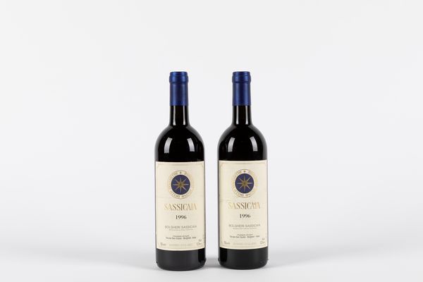 Toscana : Sassicaia 2 bts 1996  - Asta Vini e Distillati - Associazione Nazionale - Case d'Asta italiane