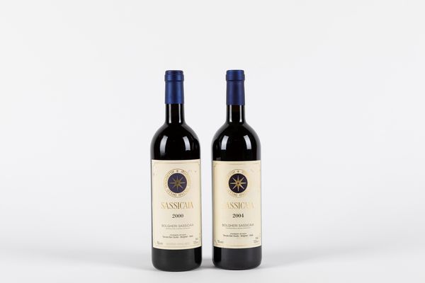 Toscana : Sassicaia 2 bts 2000 e 2004  - Asta Vini e Distillati - Associazione Nazionale - Case d'Asta italiane