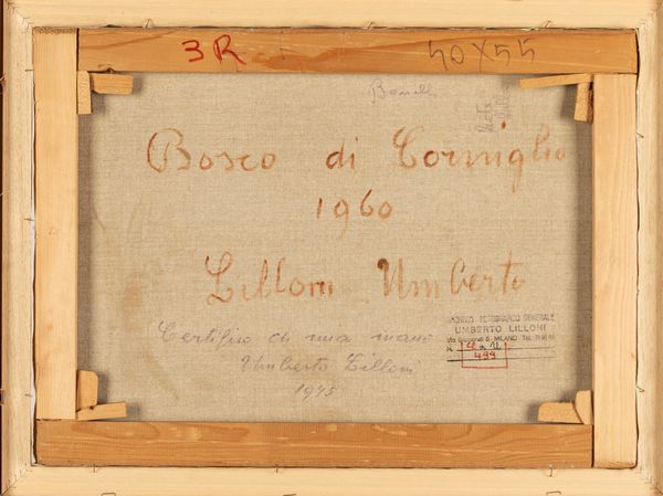 Umberto Lilloni : Bosco di Corniglio  - Asta Arte Figurativa tra XIX e XX Secolo - Associazione Nazionale - Case d'Asta italiane
