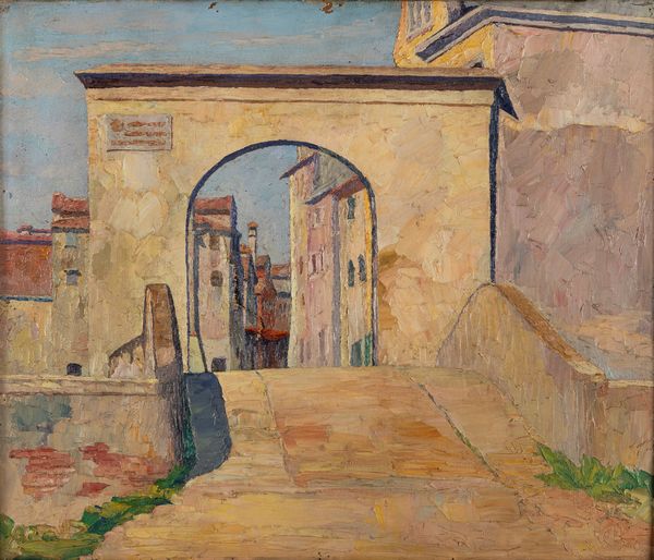 Ettore Cosomati : Ponte di Borgo (Malamocco)  - Asta Arte Figurativa tra XIX e XX Secolo - Associazione Nazionale - Case d'Asta italiane