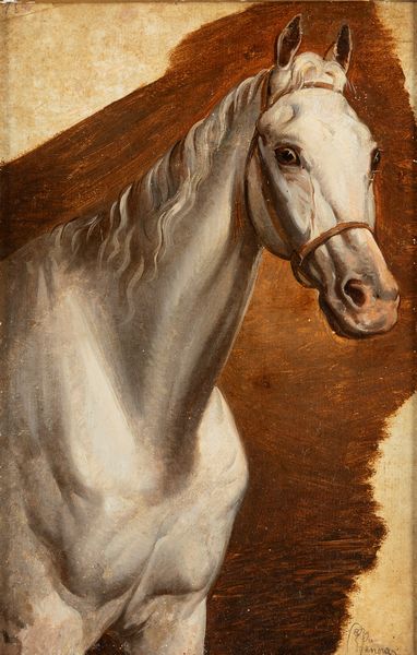 Ruggero Panerai : Cavallo bianco  - Asta Arte Figurativa tra XIX e XX Secolo - Associazione Nazionale - Case d'Asta italiane