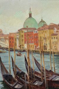 Gianfranco Campestrini : Venezia, Ponte degli Scalzi  - Asta Arte Figurativa tra XIX e XX Secolo - Associazione Nazionale - Case d'Asta italiane