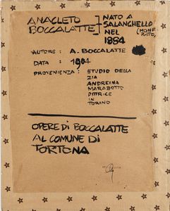 Anacleto Boccalatte : Ritratto della pittrice Andreina Marabotto  - Asta Arte Figurativa tra XIX e XX Secolo - Associazione Nazionale - Case d'Asta italiane