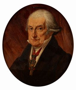 Maestro europeo del XIX secolo - Ritratto di gentiluomo con Toson d'Oro