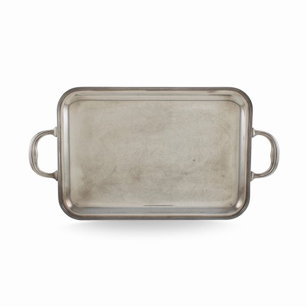 Vassoio in argento a due manici  - Asta Argenti e l'Arte della Tavola - Associazione Nazionale - Case d'Asta italiane