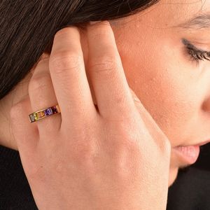 ANELLO CON PIETRE SEMIPREZIOSE  - Asta Gioielli  - Associazione Nazionale - Case d'Asta italiane