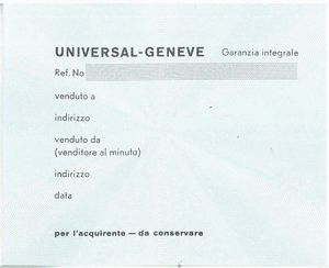 UNIVERSAL GENEVE REF. 817 100  - Asta Orologi - Associazione Nazionale - Case d'Asta italiane