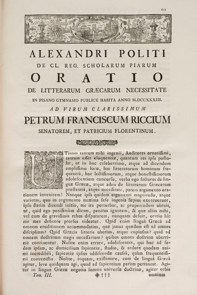 Alessandro Politi : Eustathius in Homerum  - Asta Libri, Autografi e Stampe - Associazione Nazionale - Case d'Asta italiane