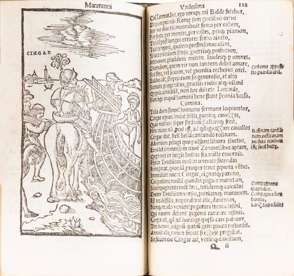 TEOFILO FOLENGO : Opus Merlini Cocaii poetae Mantuani Macaronicorum  - Asta Libri, Autografi e Stampe - Associazione Nazionale - Case d'Asta italiane