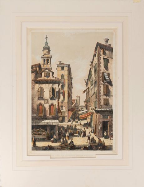 Joseph Nash : Convent of San Michele and Island of Murano - The Campo San Salvador and the Merceria  - Asta Libri, Autografi e Stampe - Associazione Nazionale - Case d'Asta italiane