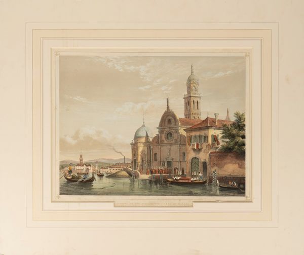 Joseph Nash : Convent of San Michele and Island of Murano - The Campo San Salvador and the Merceria  - Asta Libri, Autografi e Stampe - Associazione Nazionale - Case d'Asta italiane