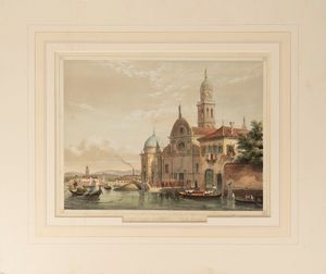 Joseph Nash : Convent of San Michele and Island of Murano - The Campo San Salvador and the Merceria  - Asta Libri, Autografi e Stampe - Associazione Nazionale - Case d'Asta italiane