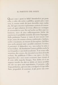 Montale, Eugenio : La poesia non esiste  - Asta Libri, Autografi e Stampe - Associazione Nazionale - Case d'Asta italiane