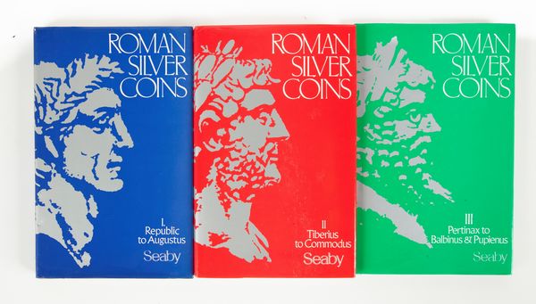 H. A. Seaby; David R. Sear e Robert Loosley  - Roman Silver Coins Volume I Republic to Augustus; Volume II Tiberius to Commodus; Volume III Pertinax to Balbinus & Pupienus.  - Asta Numismatica - Associazione Nazionale - Case d'Asta italiane