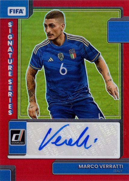 Marco  Verratti : 2022-23 Panini Donruss FIFA Signature Series 3/49  - Asta Pop Culture / Memorabilia e Card - Associazione Nazionale - Case d'Asta italiane