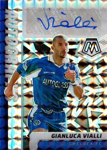 Gianluca  Vialli : Chelsea - Panini Mosaic Mosaic Prizm  - Asta Pop Culture / Memorabilia e Card - Associazione Nazionale - Case d'Asta italiane